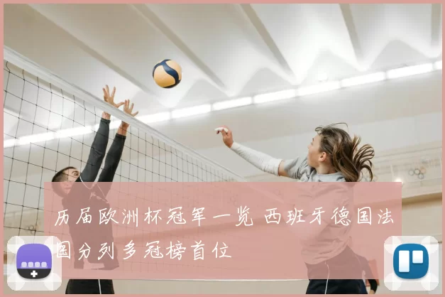 历届欧洲杯冠军一览 西班牙德国法国分列多冠榜首位